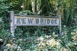 Kew Bridge Sign